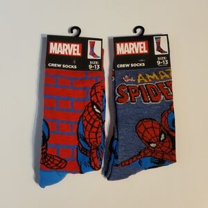 Marvel Spider-Man Casual Socks - Red and Blue